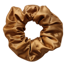 Load image into Gallery viewer, Luxury Maxi Gold Hair Scrunchie - Pure 100% Mulberry Silk 22 Momme