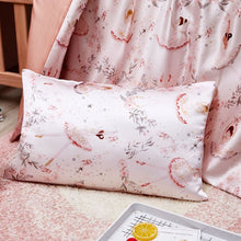 Load image into Gallery viewer, Childrens Luxury Pink Ballerina Design Pillowcase - Pure 100% Mulberry Silk