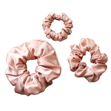 Load image into Gallery viewer, Mulberry Silk Scrunchie Gift Box Set – Blush Pink