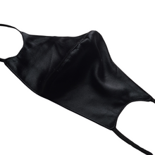 Load image into Gallery viewer, Peony & Mulberry Pure 100% Mulberry Silk Face Mask in Black (22 Momme)