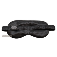 Load image into Gallery viewer, Luxury Black Sleep Mask Pure 100% Mulberry Silk 22 Momme