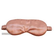 Load image into Gallery viewer, Luxury Blush Pink Sleep Mask Pure 100% Mulberry Silk 22 Momme