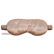 Load image into Gallery viewer, Luxury Champagne Sleep Mask Pure 100% Mulberry Silk 22 Momme