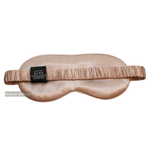 Load image into Gallery viewer, Luxury Champagne Sleep Mask Pure 100% Mulberry Silk 22 Momme