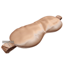 Load image into Gallery viewer, Luxury Champagne Sleep Mask Pure 100% Mulberry Silk 22 Momme