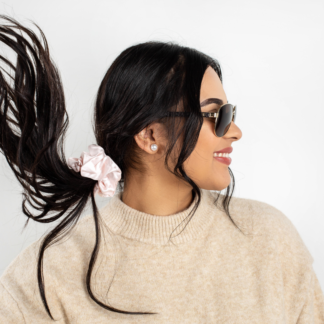 Pure Mulberry Silk Scrunchie Gift Box Set – 3 Pieces