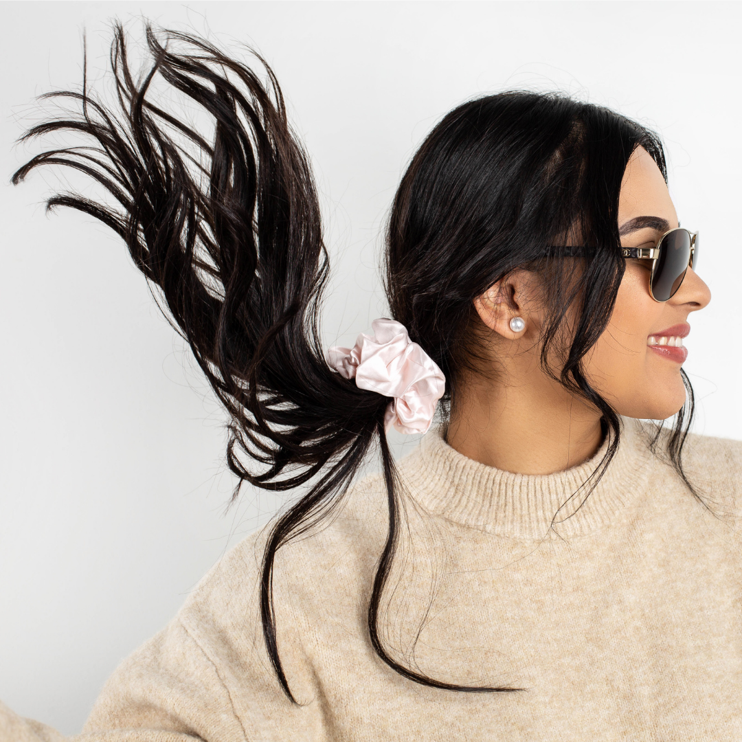 Pure Mulberry Silk Scrunchie Gift Box Set – 3 Pieces