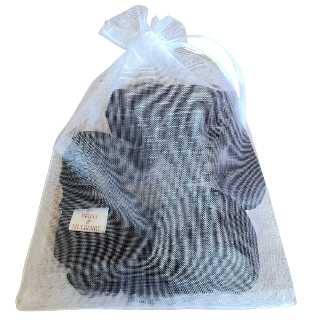 Pure Mulberry Silk Mini Scrunchie Set – 5 Pieces
