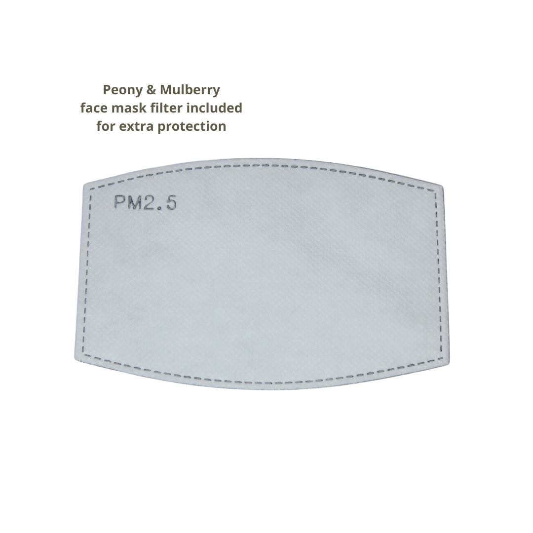 Peony & Mulberry Pure 100% Mulberry Silk Face Mask in Light Pink (22 Momme)