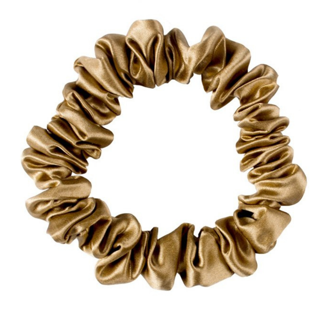 Pure Mulberry Silk Mini Scrunchie Set – 5 Pieces