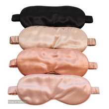 Load image into Gallery viewer, Luxury Blush Pink Sleep Mask Pure 100% Mulberry Silk 22 Momme

