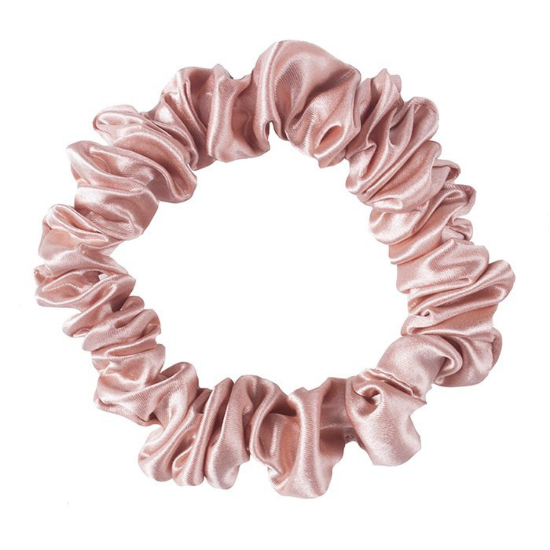 Pure Mulberry Silk Mini Scrunchie Set – 5 Pieces